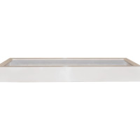 Wit kader uit polyester voor vijver van 360 x 120 x 35 cm