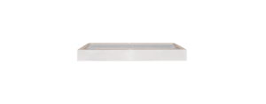 Wit kader uit polyester voor vijver van 360 x 120 x 35 cm
