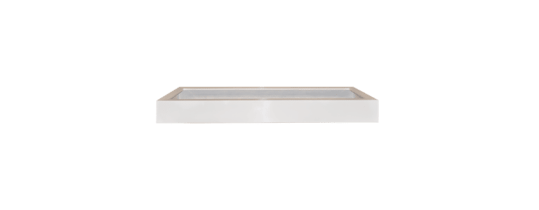 Wit kader uit polyester voor vijver van 360 x 120 x 35 cm