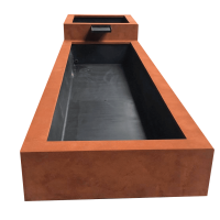 vijverset corten bovengronds